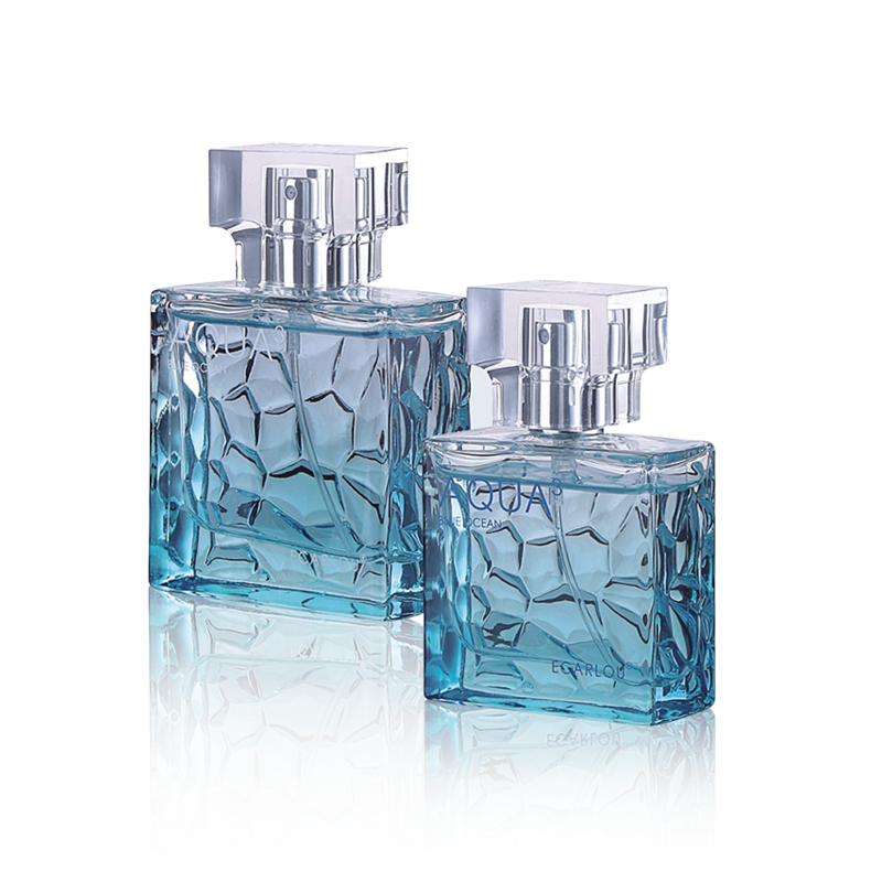 Couverture transparente de bouteilles de parfum de placage de jet de gradient