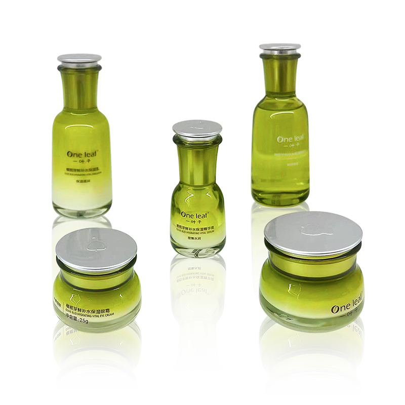 SX000818 Ensemble de bouteilles en verre de lotion transparente Press
